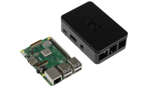 Raspberry Pi 3 B+ with Black Case